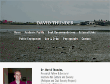Tablet Screenshot of davidthunder.com